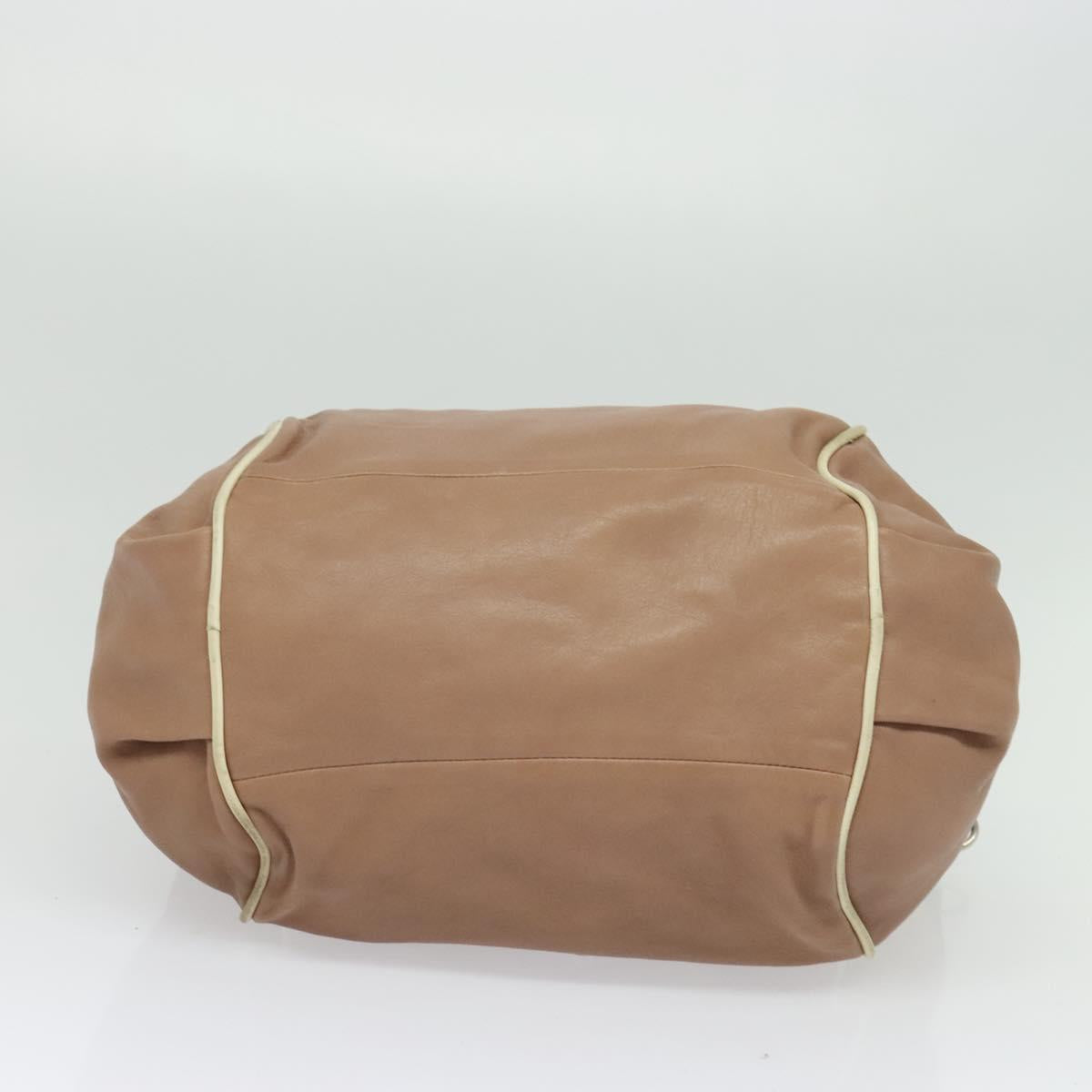 Chloe Etel Hand Bag Leather 2way Pink Silver Auth BA4166