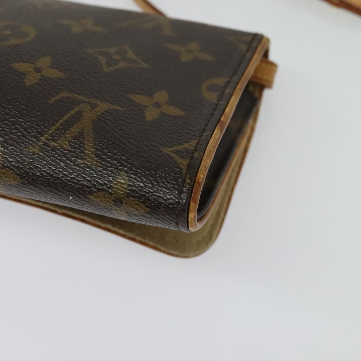 LOUIS VUITTON Monogram Pochette Twin GM Shoulder Bag M51852 LV Auth BA4168