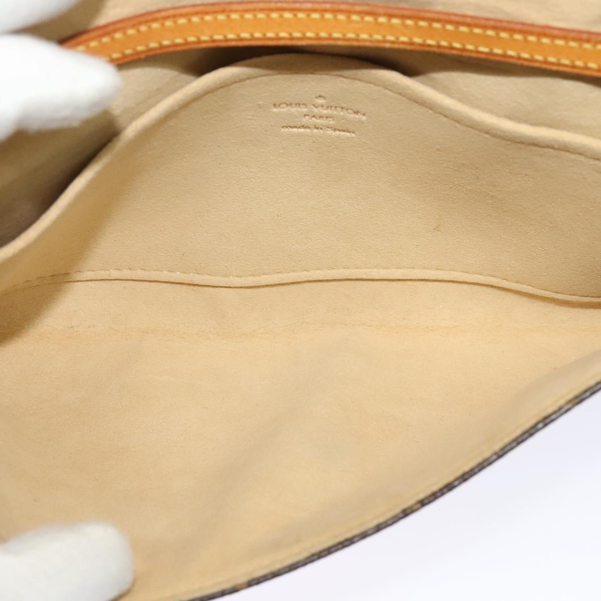 LOUIS VUITTON Monogram Pochette Twin GM Shoulder Bag M51852 LV Auth BA4168