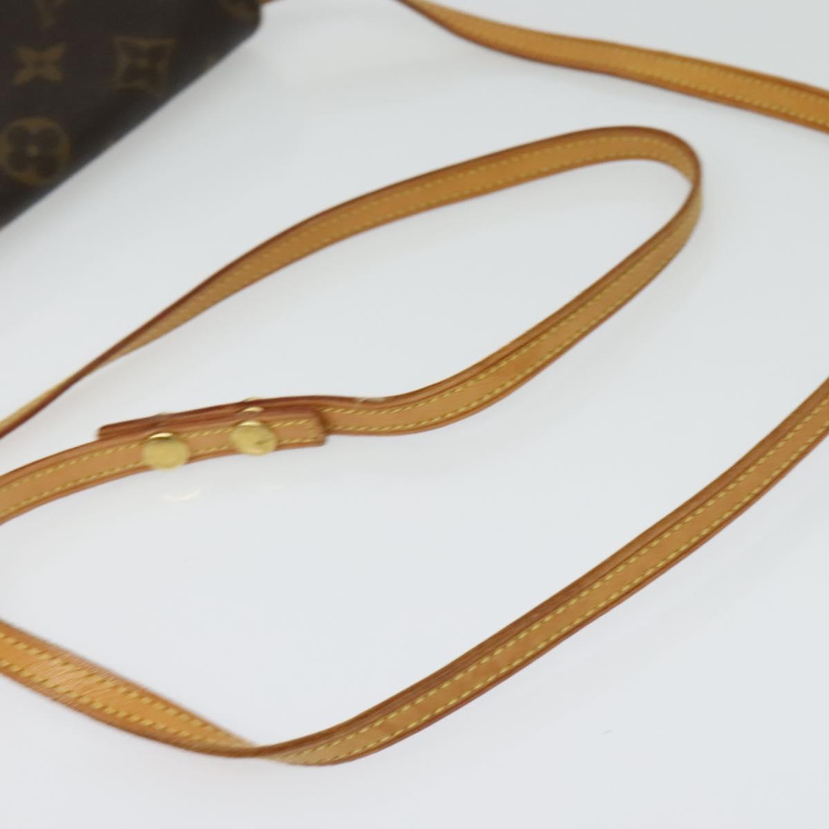 LOUIS VUITTON Monogram Pochette Twin GM Shoulder Bag M51852 LV Auth BA4168