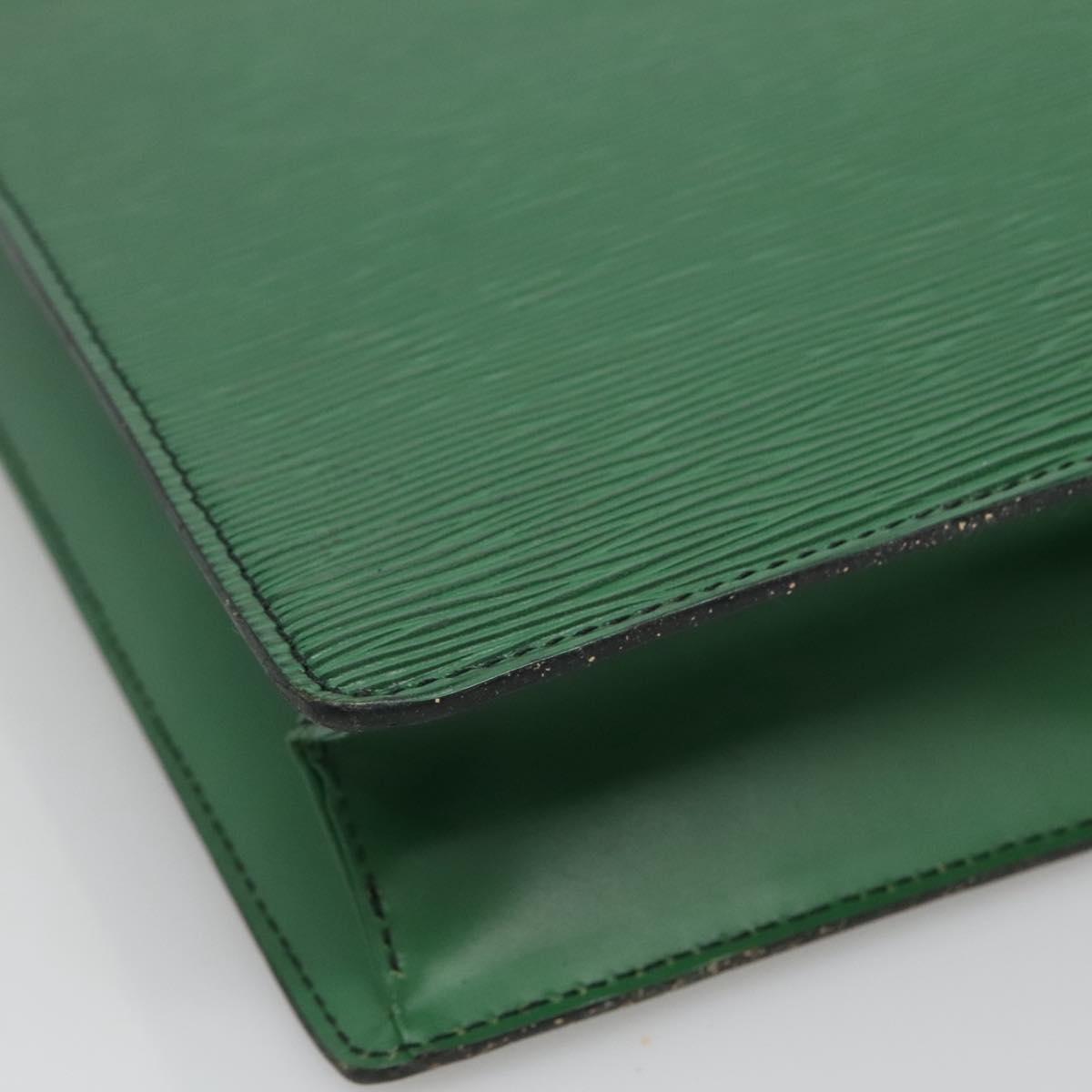 LOUIS VUITTON Epi Sac Plat Hand Bag Green M59084 LV Auth BA4170