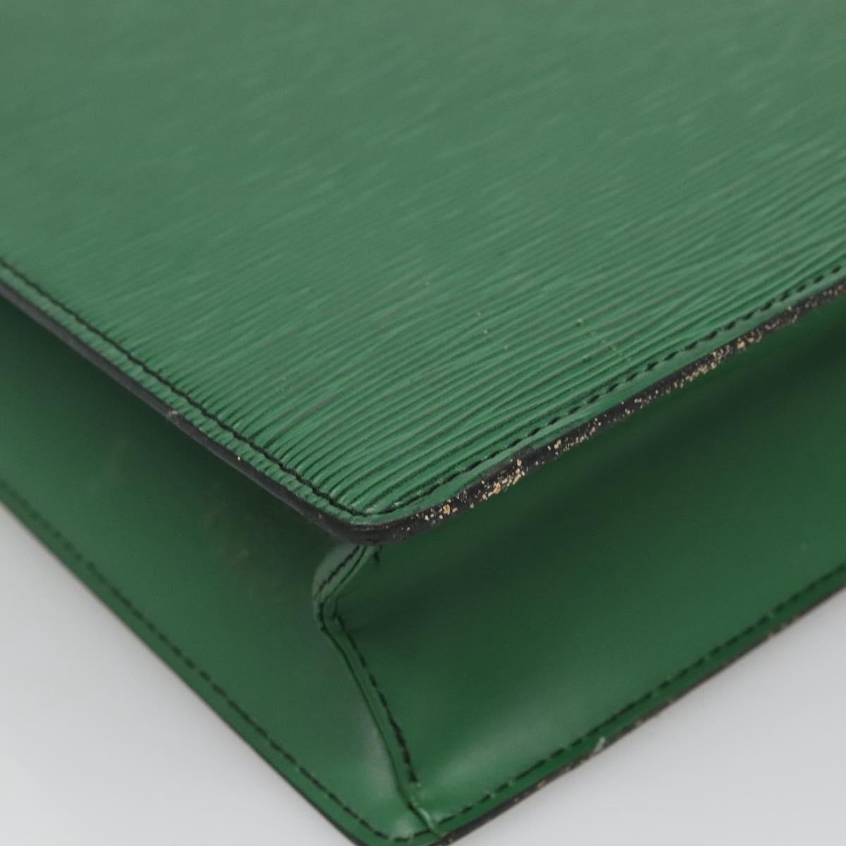 LOUIS VUITTON Epi Sac Plat Hand Bag Green M59084 LV Auth BA4170