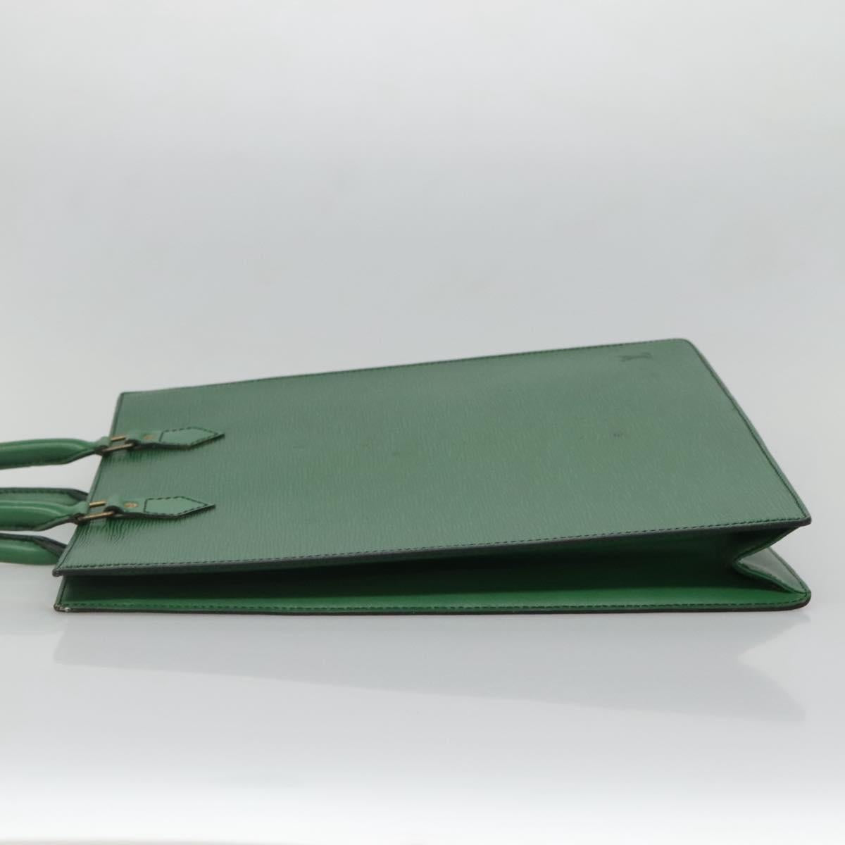 LOUIS VUITTON Epi Sac Plat Hand Bag Green M59084 LV Auth BA4170