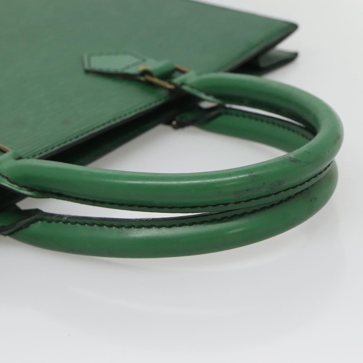 LOUIS VUITTON Epi Sac Plat Hand Bag Green M59084 LV Auth BA4170