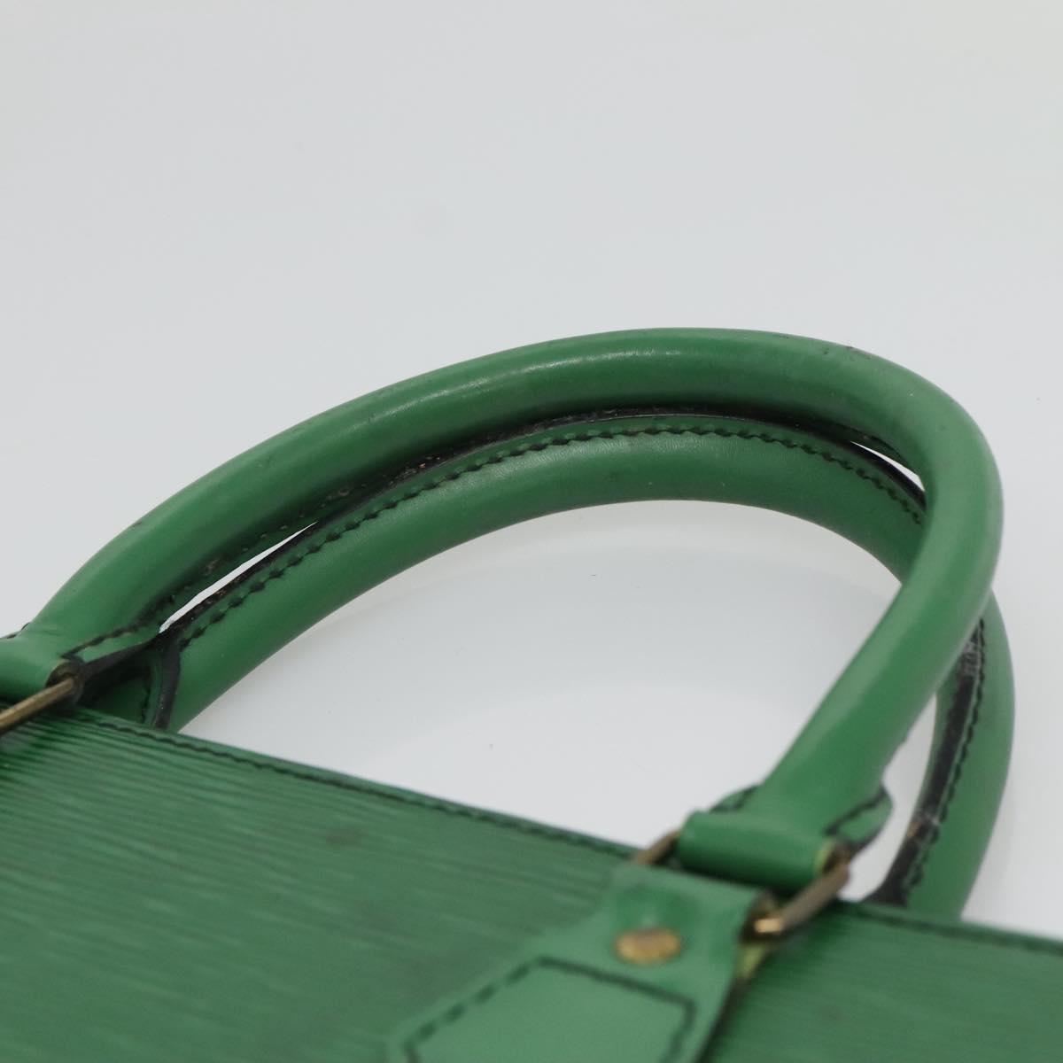 LOUIS VUITTON Epi Sac Plat Hand Bag Green M59084 LV Auth BA4170