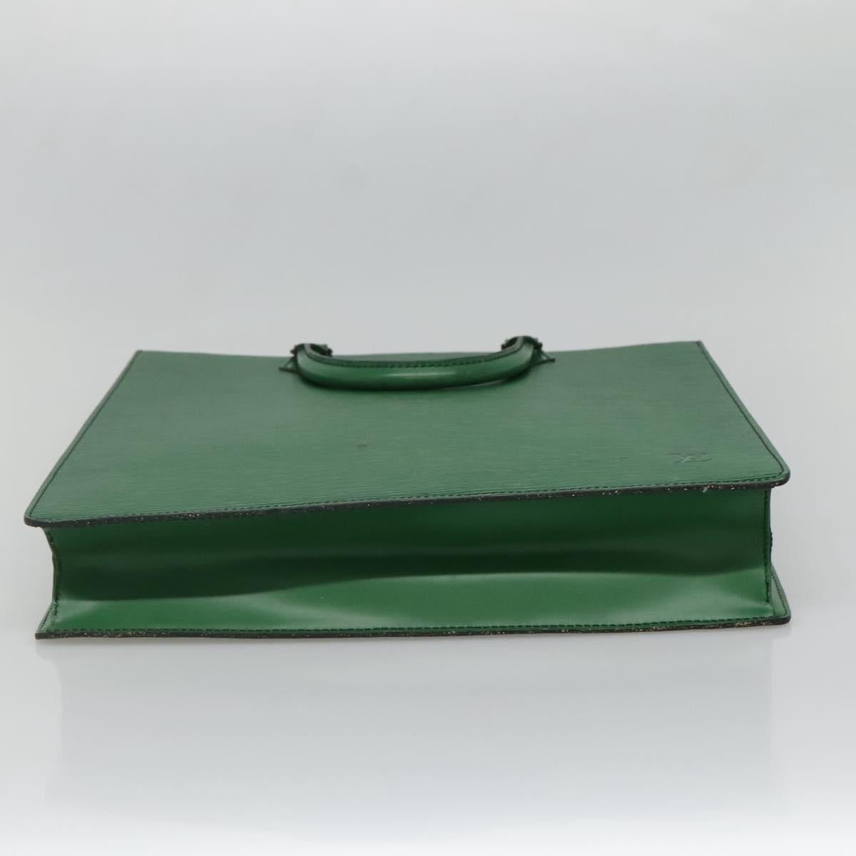 LOUIS VUITTON Epi Sac Plat Hand Bag Green M59084 LV Auth BA4170