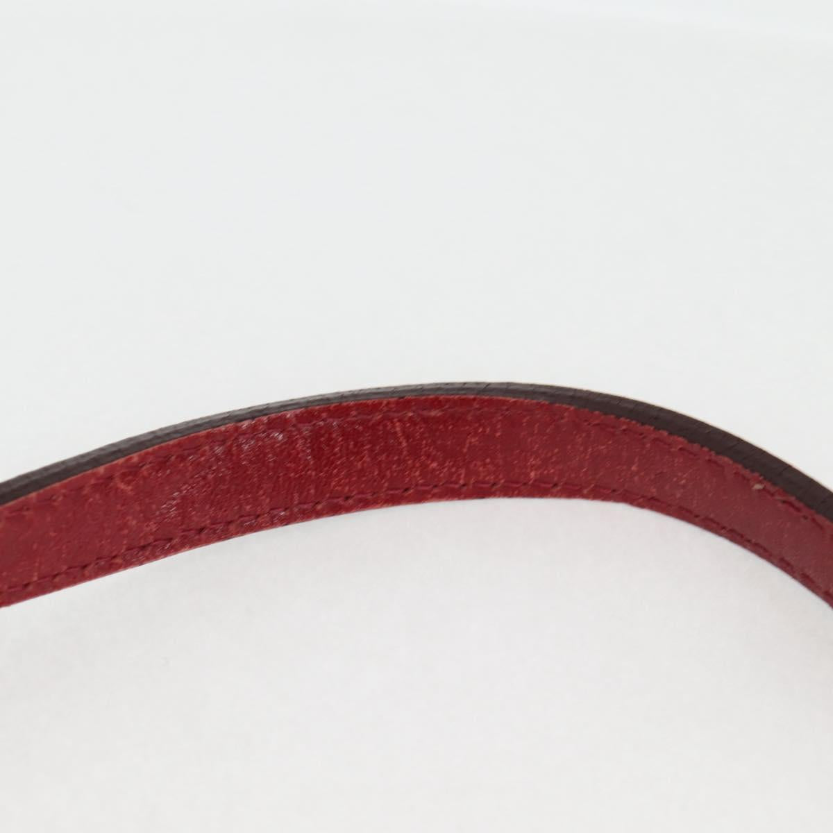 BURBERRY Nova Check Blue Label Shoulder Bag Canvas Beige Silver Auth BA4179