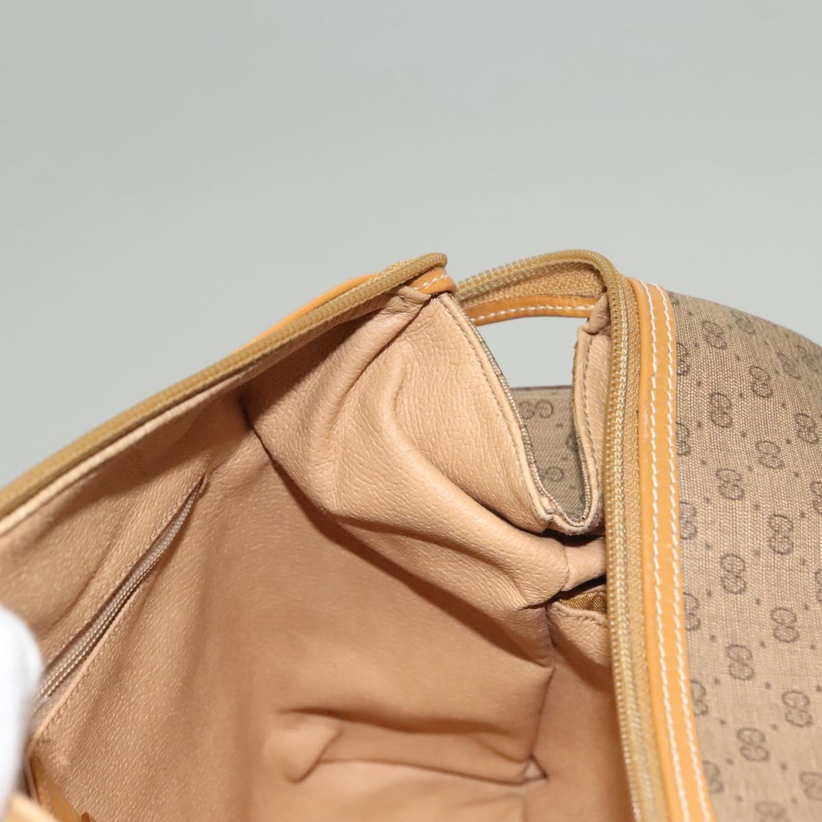 GUCCI Micro GG Supreme Hand Bag PVC Beige Gold 000 58 0093 Auth BA4209