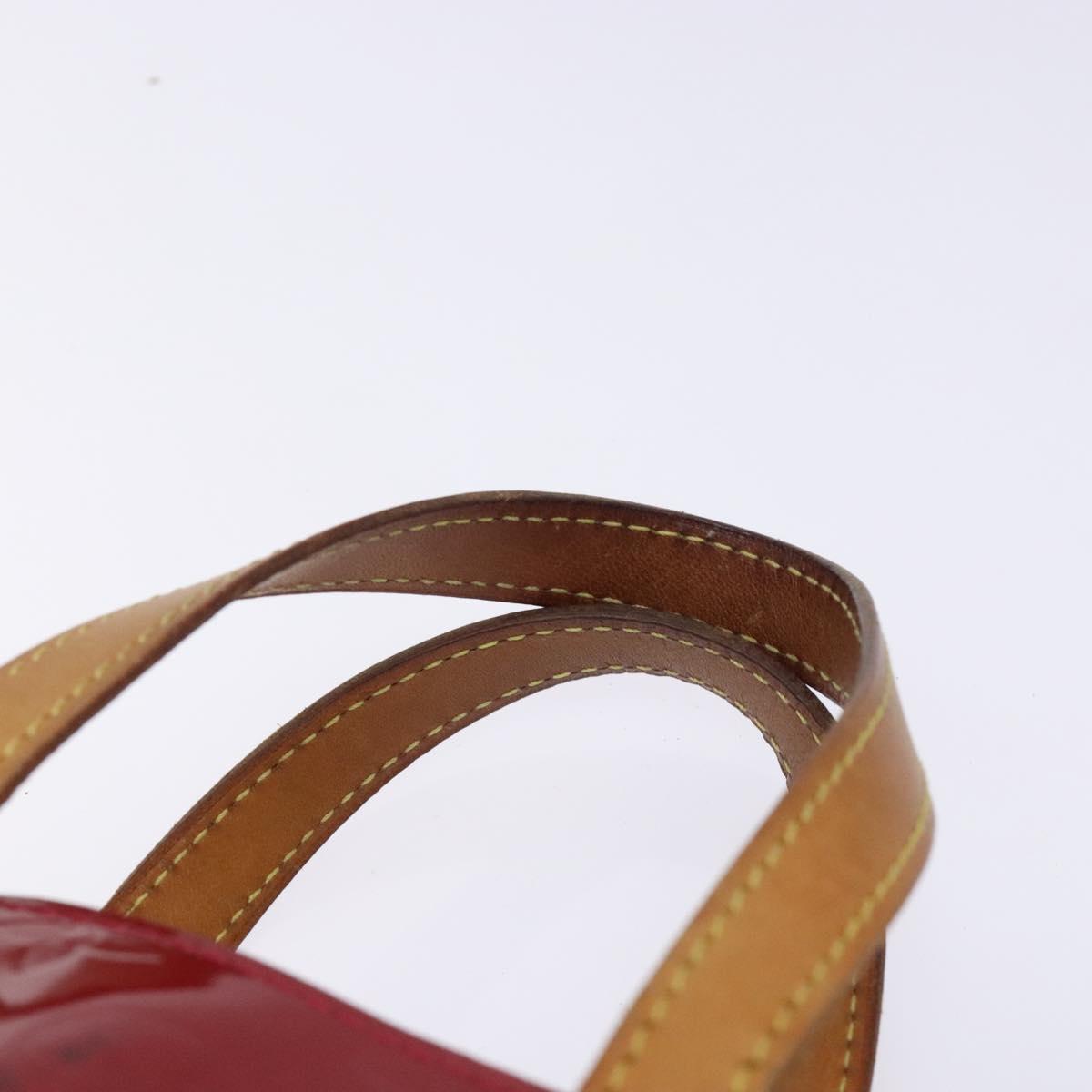 LOUIS VUITTON Monogram Vernis Reade PM Hand Bag Pomme D'amour M91990 Auth BA4211