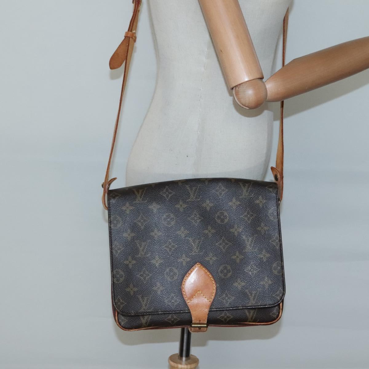 LOUIS VUITTON Monogram Cartouchiere GM Shoulder Bag M51252 LV Auth BA4214