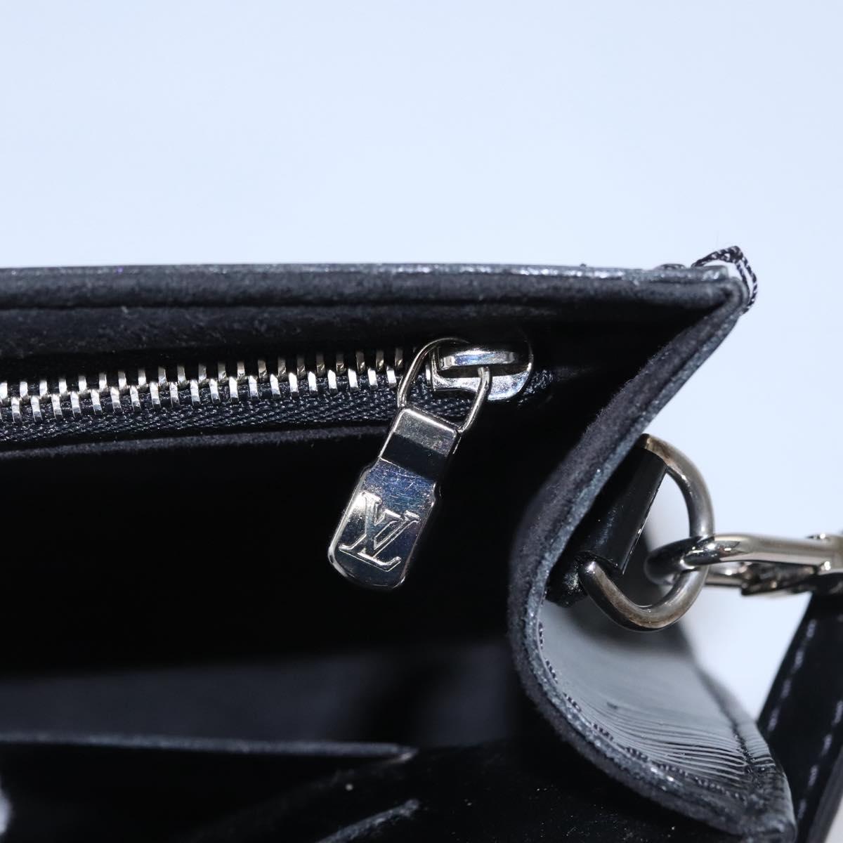 LOUIS VUITTON Electric Epi Pochette Sevigne Bag Black M4055N LV Auth BA423