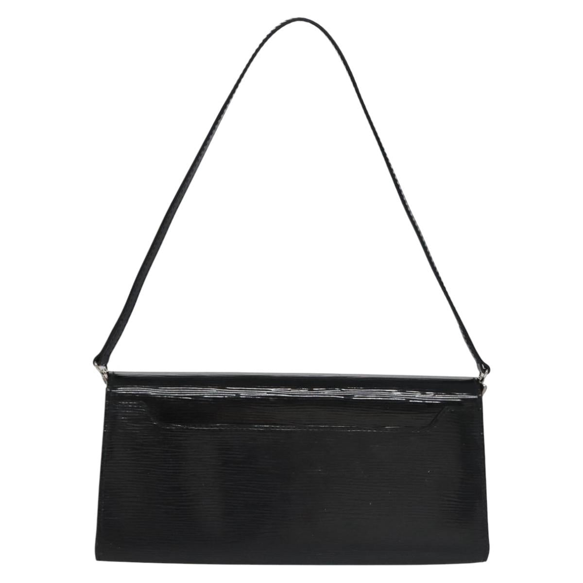 LOUIS VUITTON Electric Epi Pochette Sevigne Bag Black M4055N LV Auth BA423