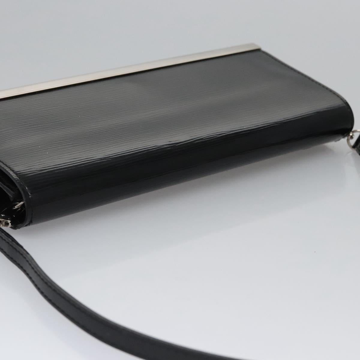 LOUIS VUITTON Electric Epi Pochette Sevigne Bag Black M4055N LV Auth BA423