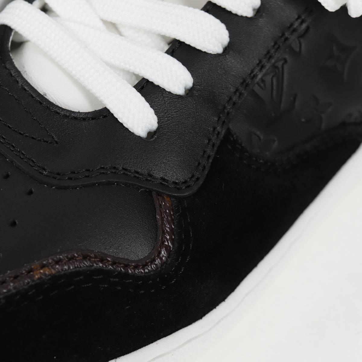LOUIS VUITTON LV Stadium Sneakers Monogram Black 1ACUJ7 LV Auth BA4249M