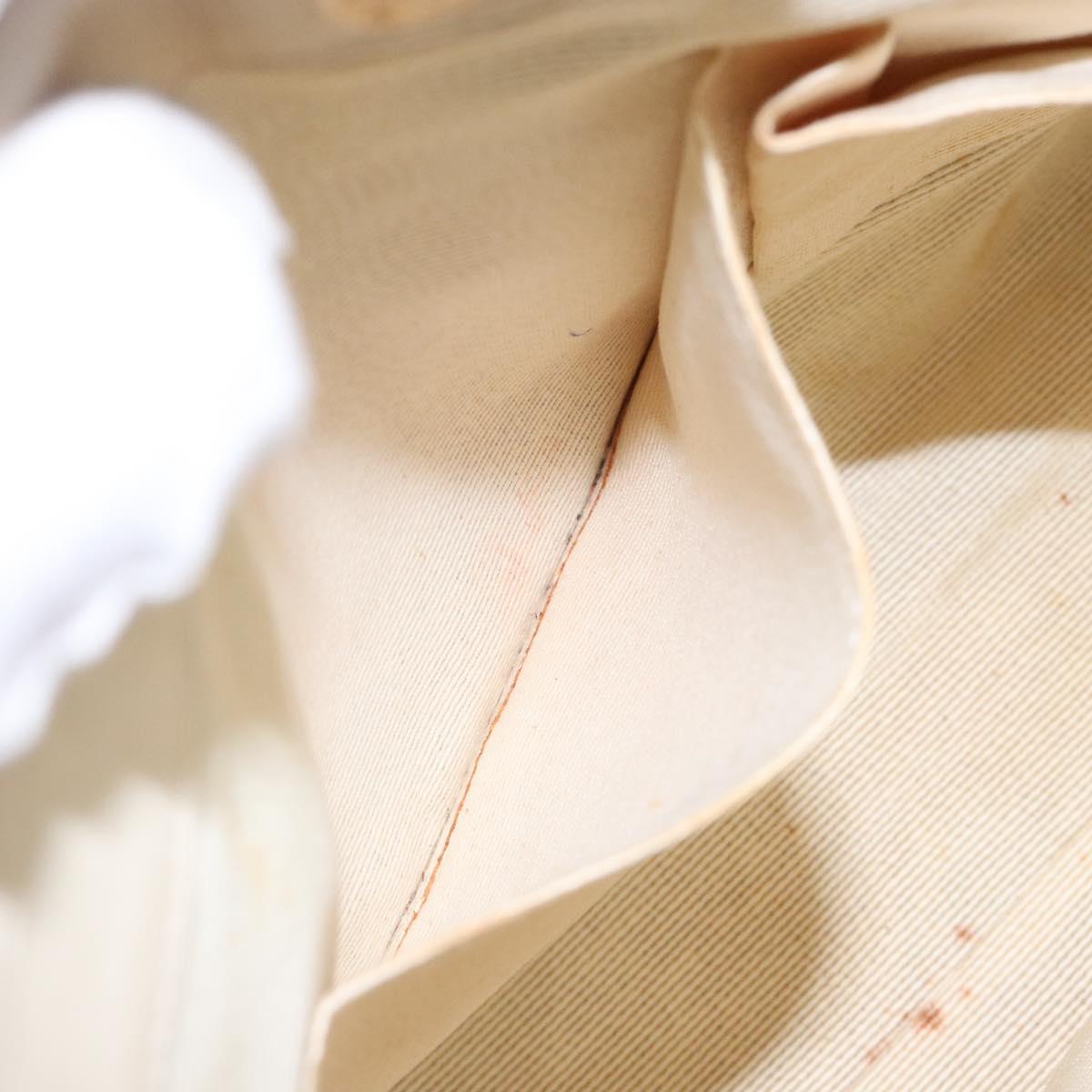 Salvatore Ferragamo Gancini Tote Bag Canvas Pink Gold Auth BA4257