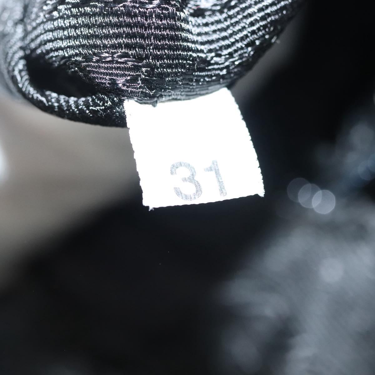 PRADA Hand Bag Nylon Khaki Silver Auth BA4277