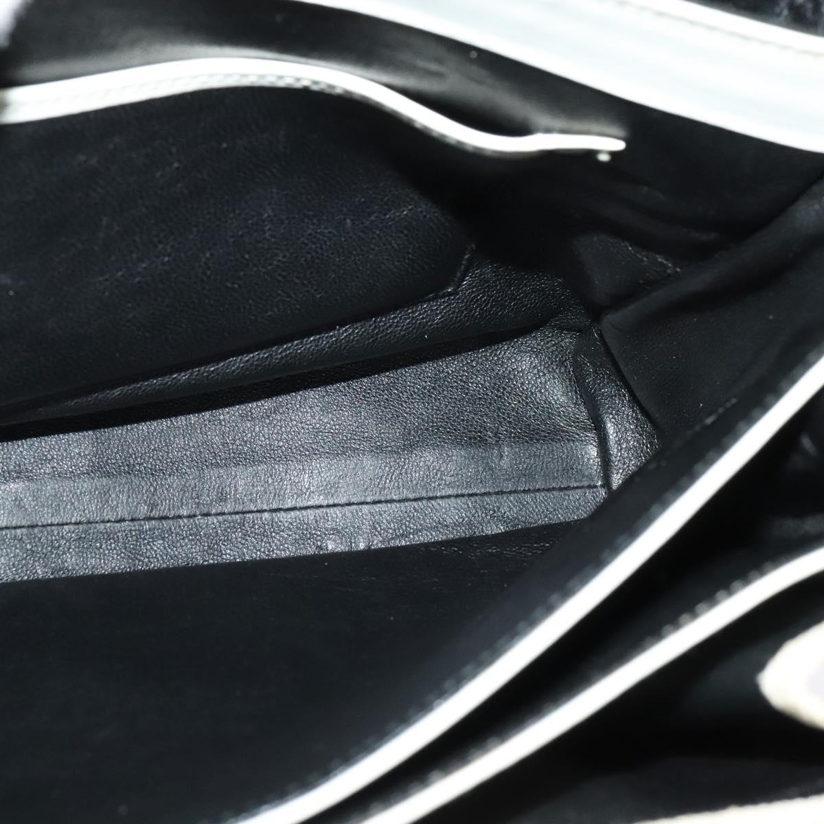 BALLY Shoulder Bag Canvas Beige Gold Auth BA4285