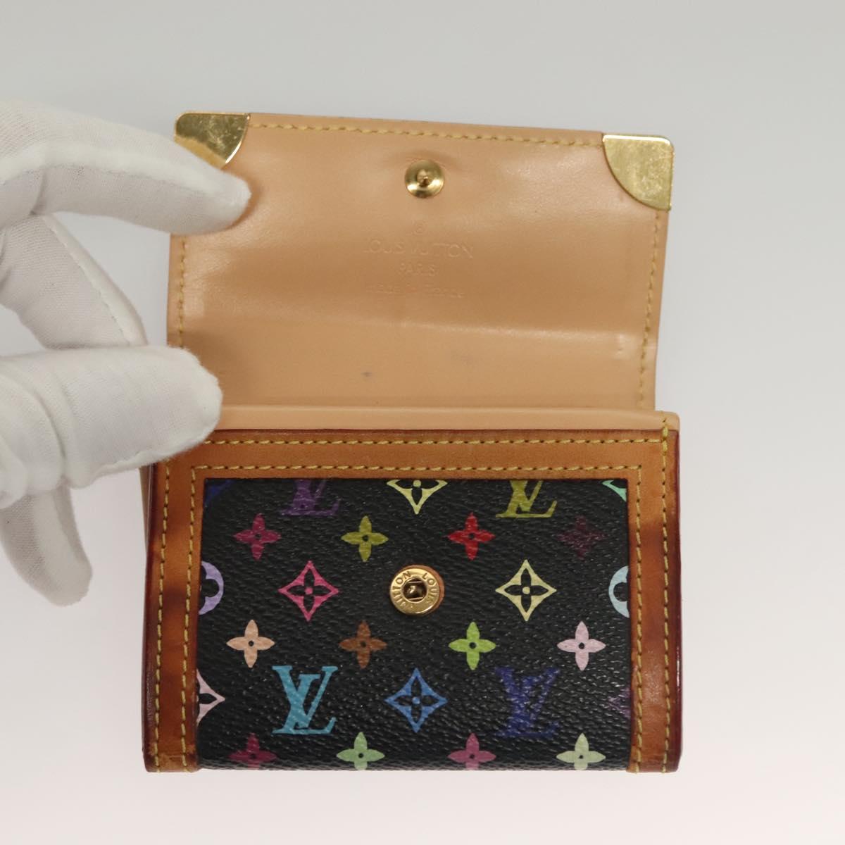LOUIS VUITTON Monogram Multicolor Porte Monnaie Plat Purse M92656 LV Auth BA4299