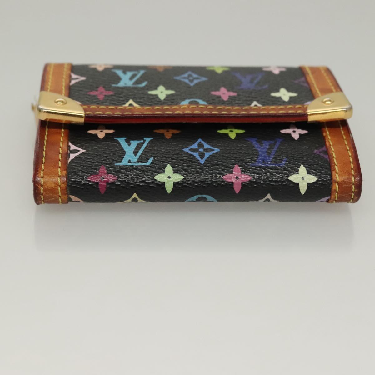 LOUIS VUITTON Monogram Multicolor Porte Monnaie Plat Purse M92656 LV Auth BA4299