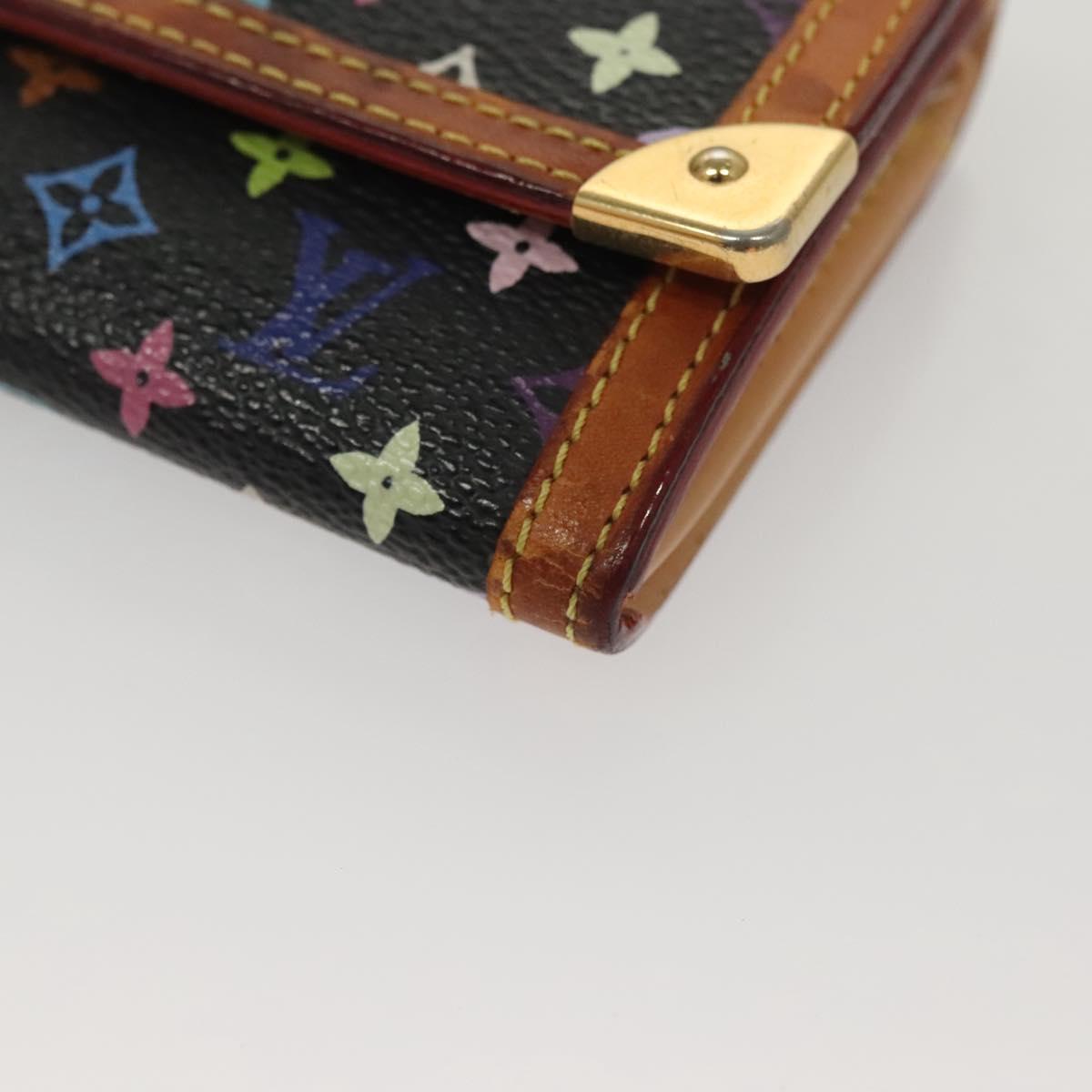 LOUIS VUITTON Monogram Multicolor Porte Monnaie Plat Purse M92656 LV Auth BA4299