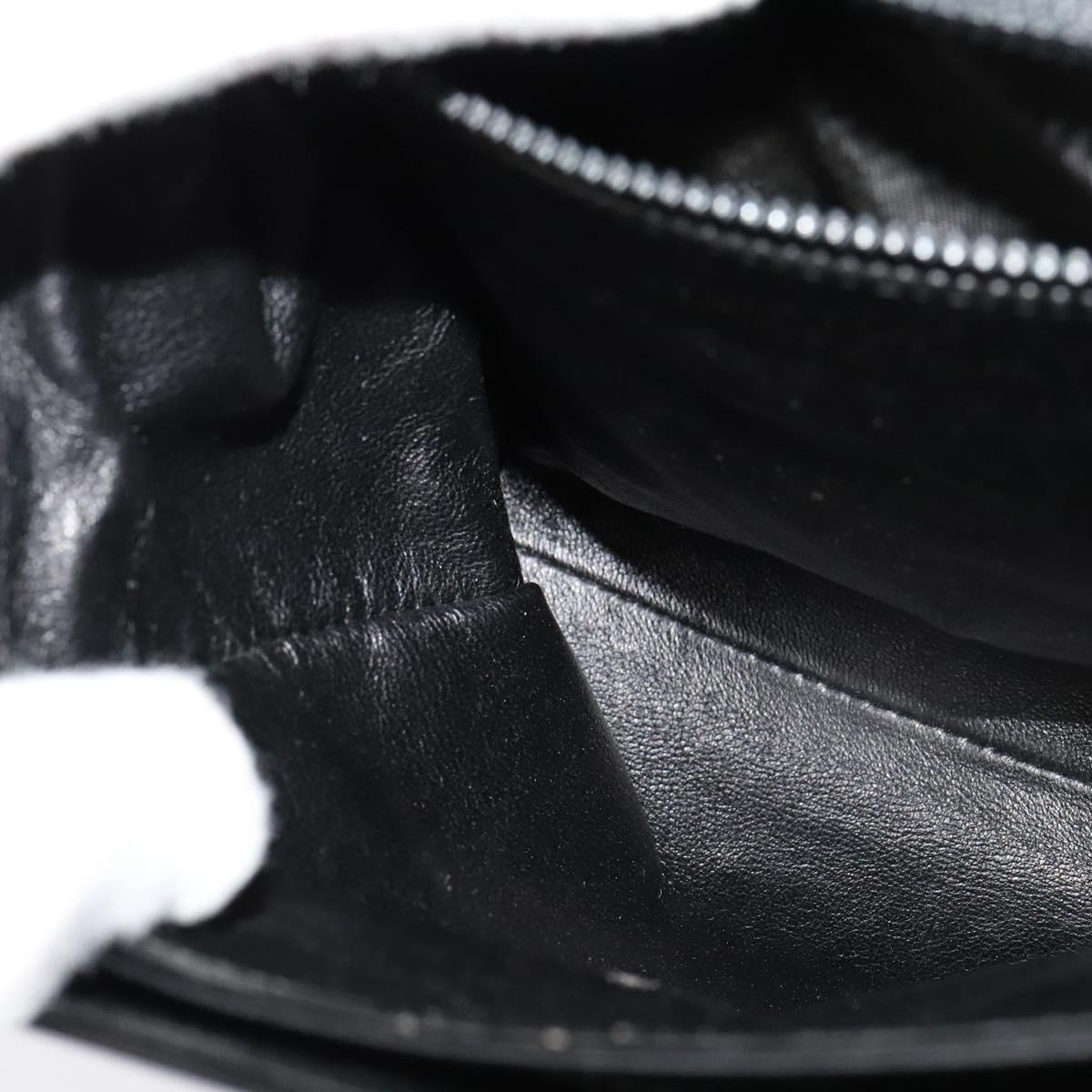 BALLY Hand Bag Leather 2way Black Gold Auth BA4327