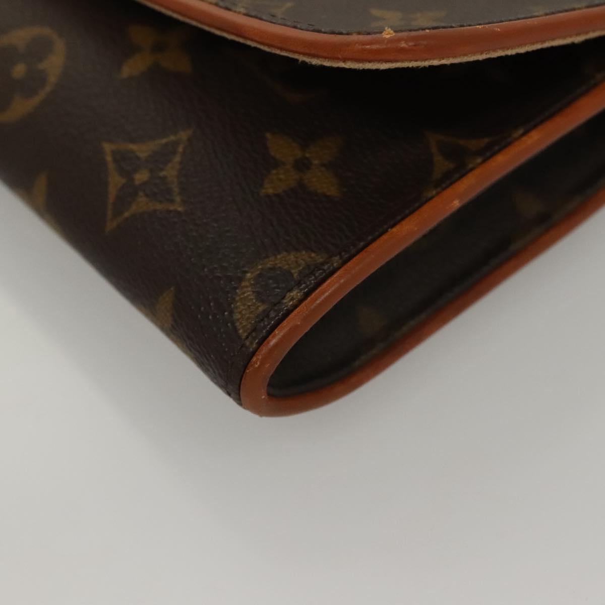 LOUIS VUITTON Monogram Pochette Twin GM Shoulder Bag M51852 LV Auth BA4336