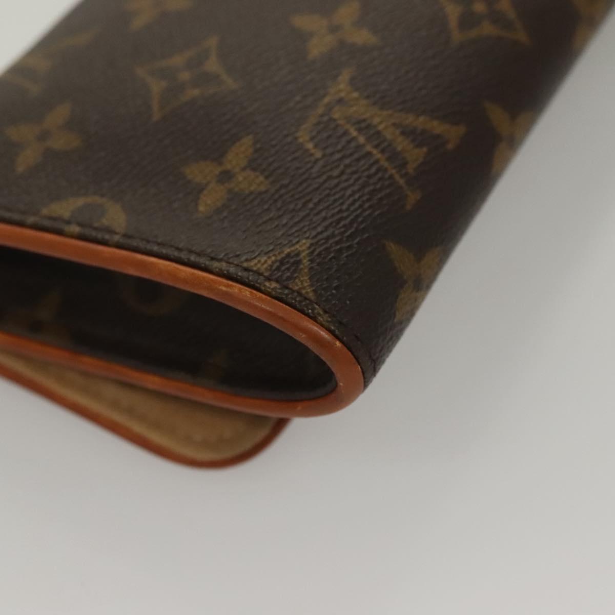 LOUIS VUITTON Monogram Pochette Twin GM Shoulder Bag M51852 LV Auth BA4336