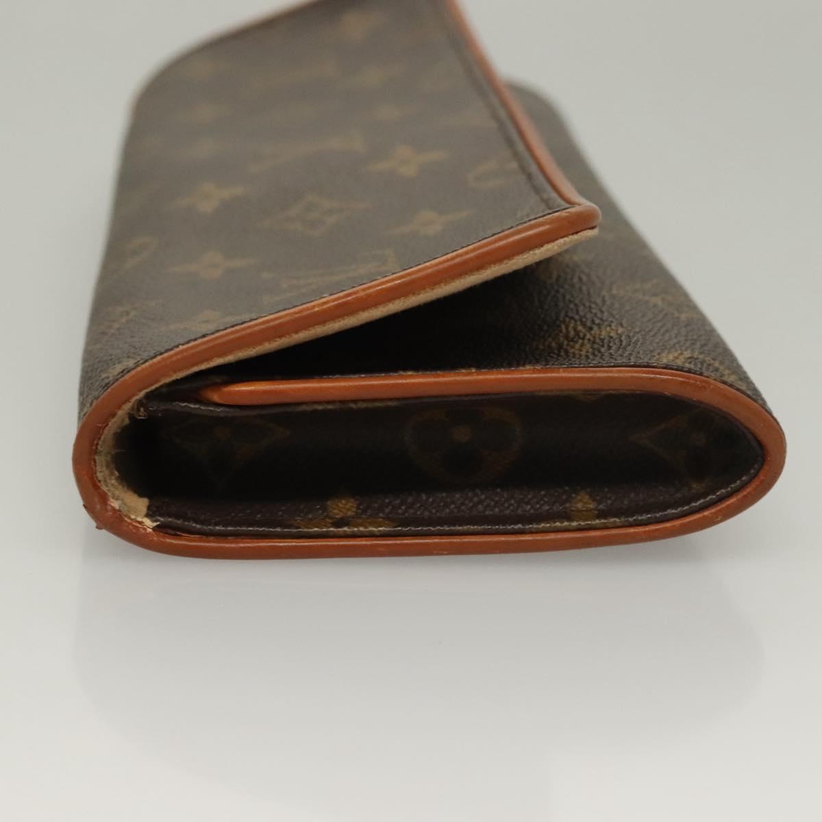 LOUIS VUITTON Monogram Pochette Twin GM Shoulder Bag M51852 LV Auth BA4336