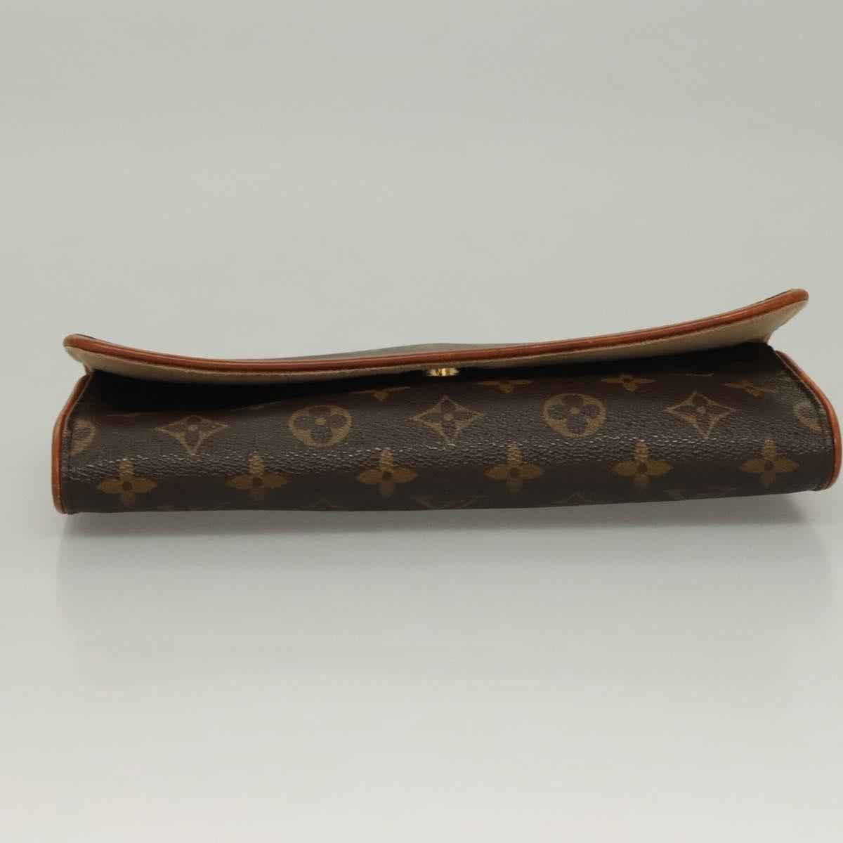 LOUIS VUITTON Monogram Pochette Twin GM Shoulder Bag M51852 LV Auth BA4336