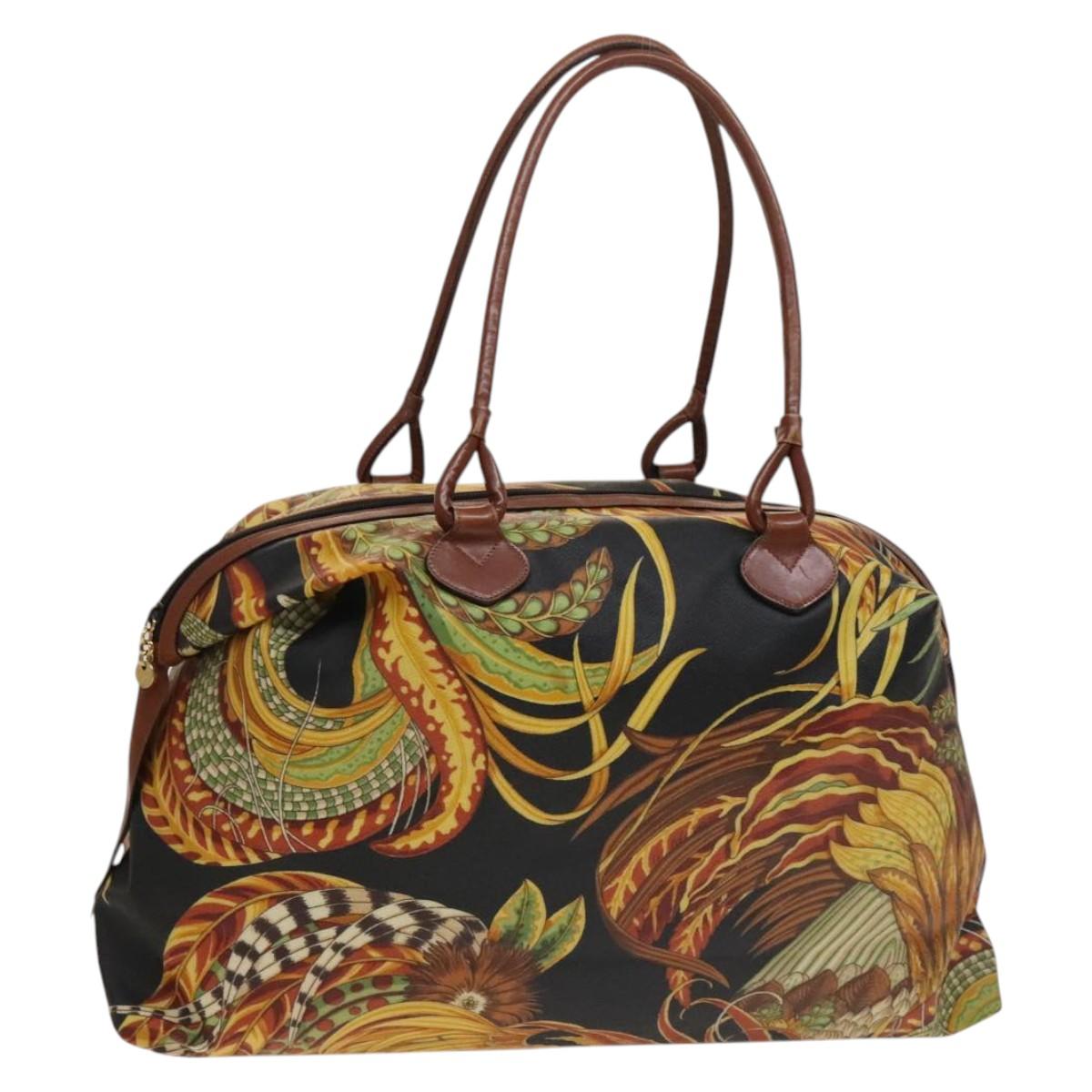 Salvatore Ferragamo Boston Bag PVC Canvas Multicolor Auth BA4352