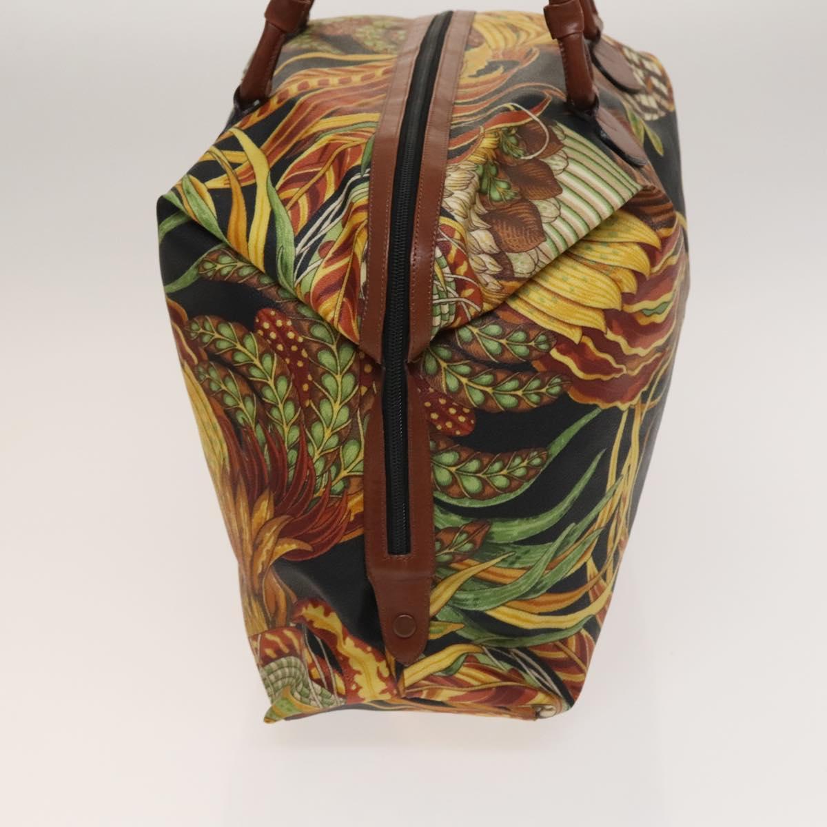 Salvatore Ferragamo Boston Bag PVC Canvas Multicolor Auth BA4352