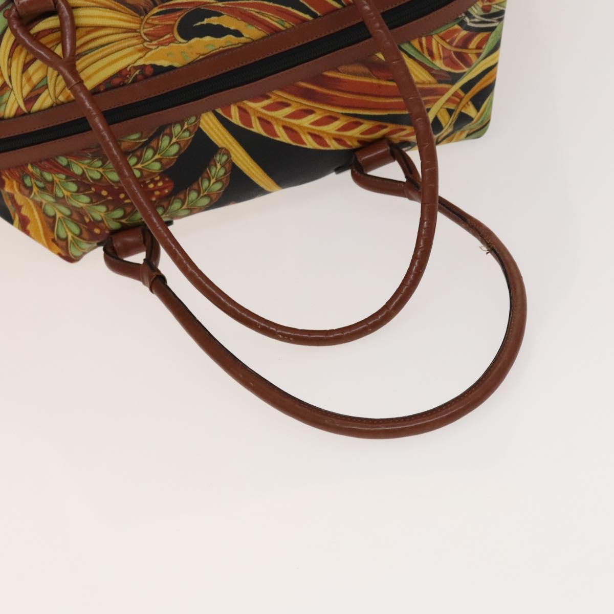 Salvatore Ferragamo Boston Bag PVC Canvas Multicolor Auth BA4352