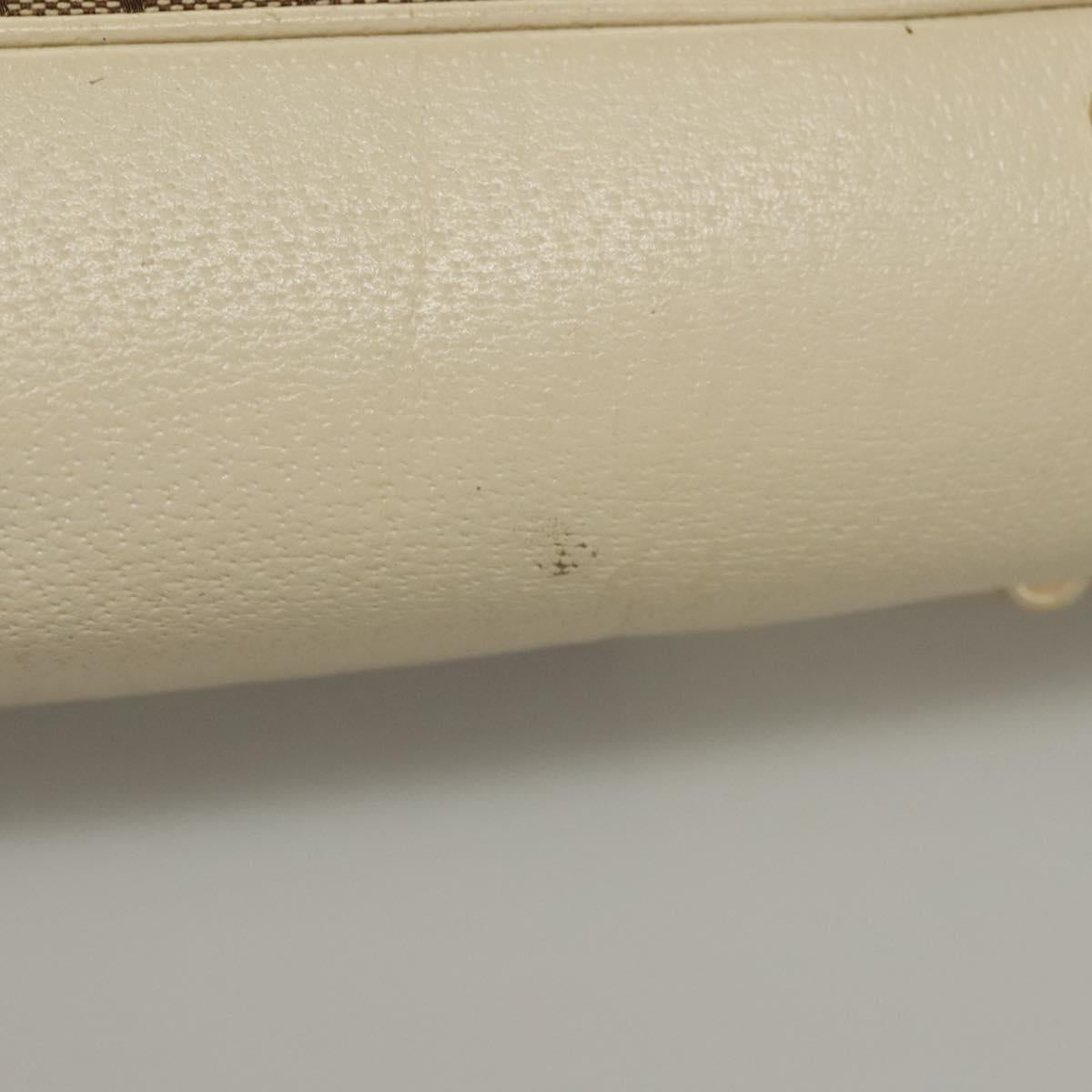 GUCCI GG Canvas Web Sherry Line Pretty Tote Bag Beige Gold 163805 Auth BA4357