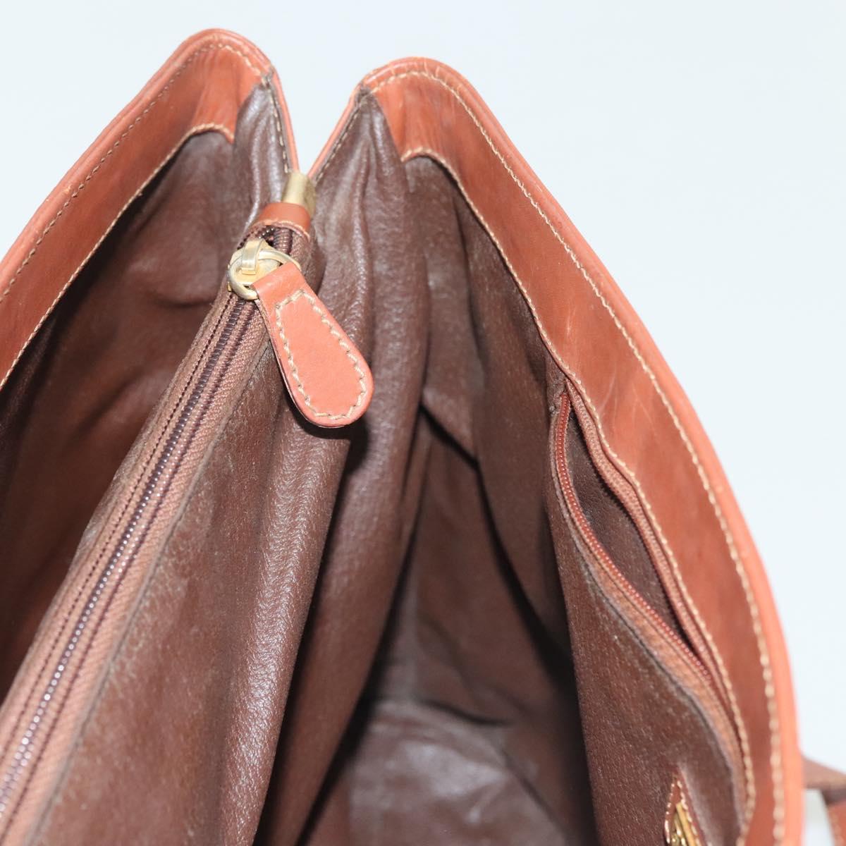 Burberrys Nova Check Shoulder Bag PVC Beige Gold Auth BA4360