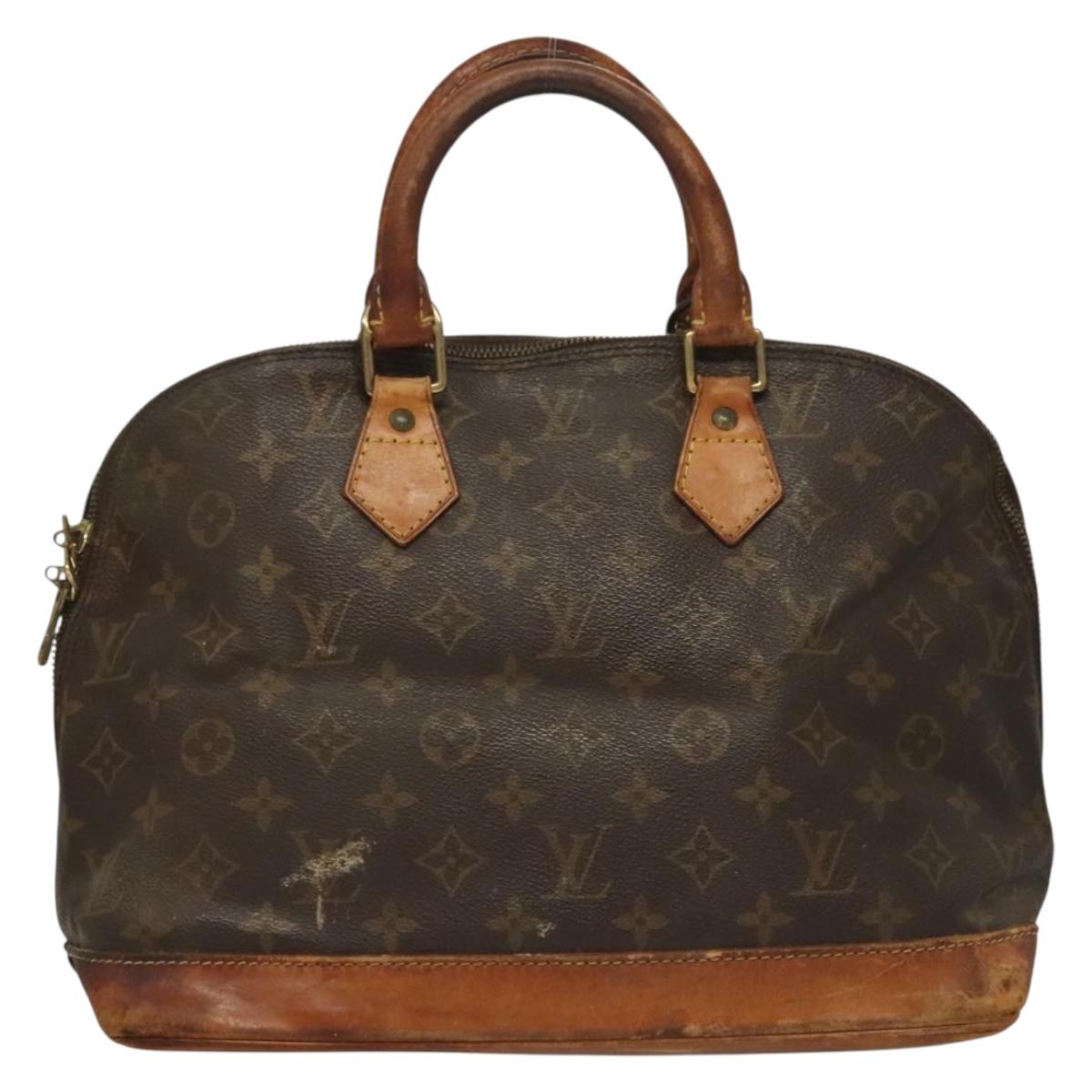 LOUIS VUITTON Monogram Alma Hand Bag M51130 LV Auth BA4365