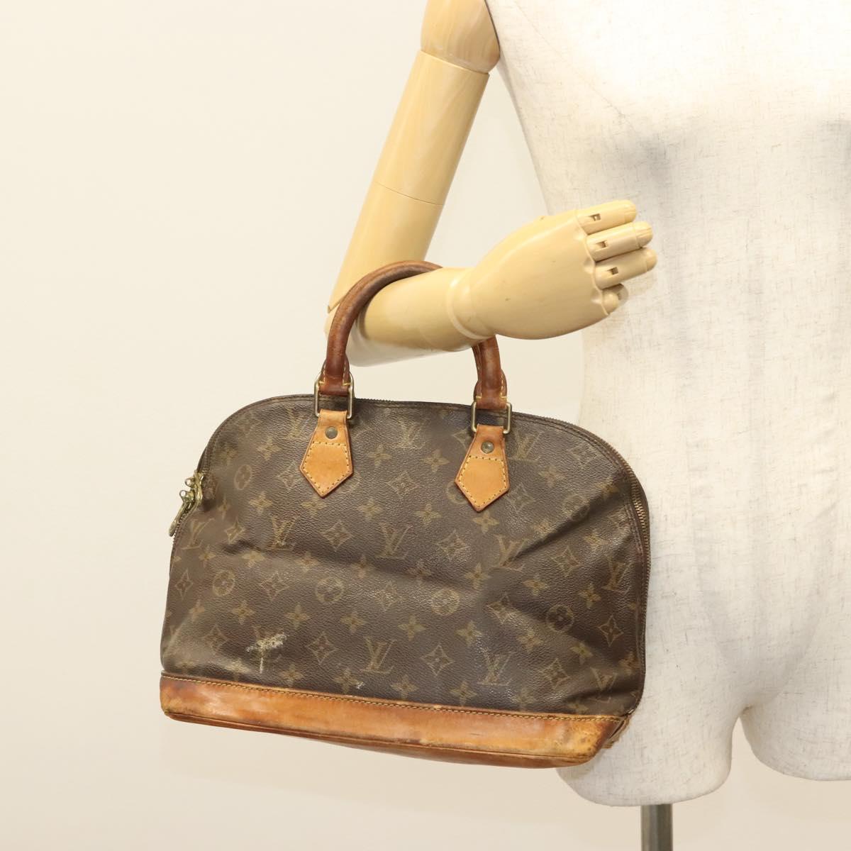 LOUIS VUITTON Monogram Alma Hand Bag M51130 LV Auth BA4365