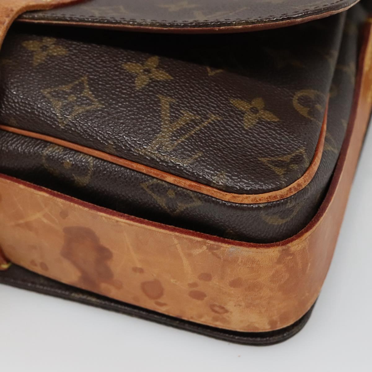 LOUIS VUITTON Monogram Cartouchiere GM Shoulder Bag M51252 LV Auth BA4376