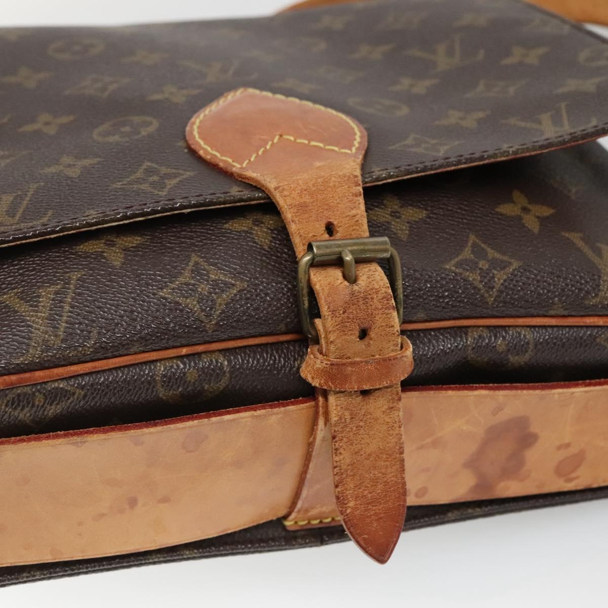 LOUIS VUITTON Monogram Cartouchiere GM Shoulder Bag M51252 LV Auth BA4376