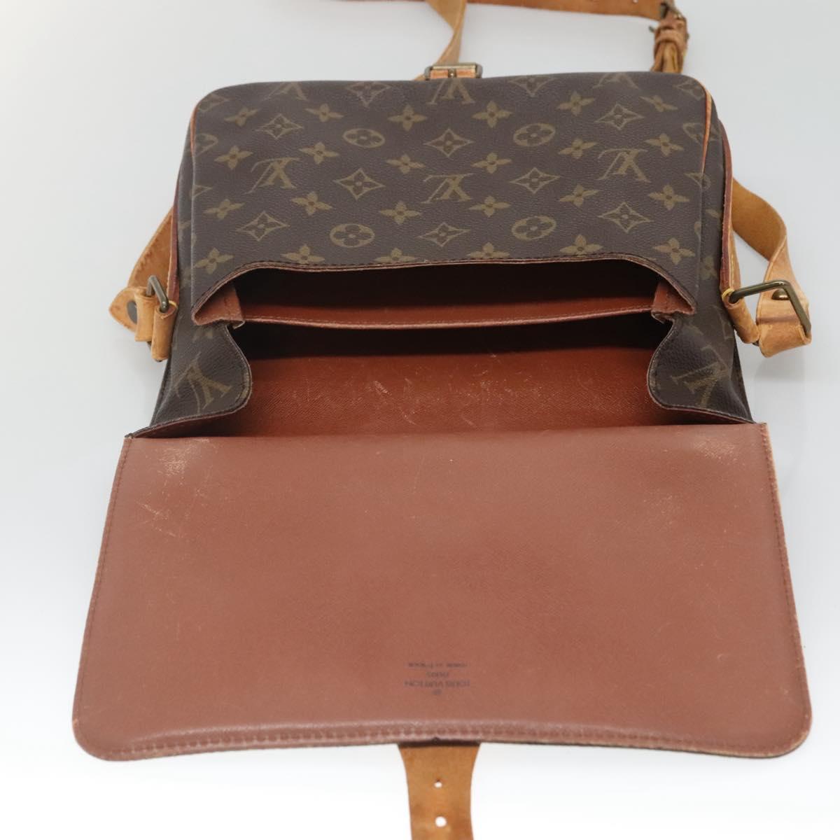 LOUIS VUITTON Monogram Cartouchiere GM Shoulder Bag M51252 LV Auth BA4376