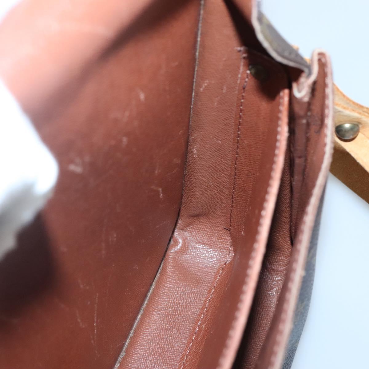 LOUIS VUITTON Monogram Cartouchiere GM Shoulder Bag M51252 LV Auth BA4376