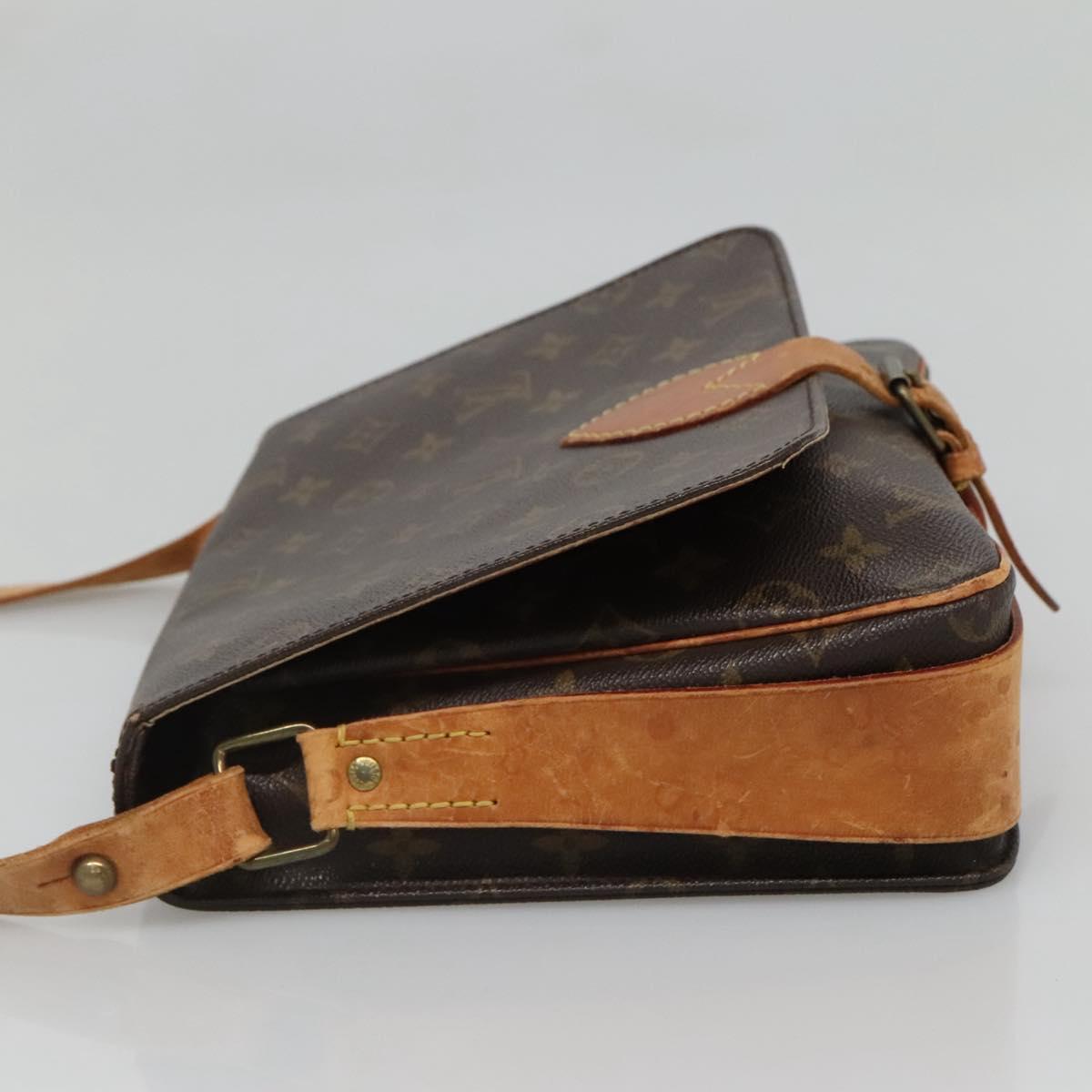 LOUIS VUITTON Monogram Cartouchiere GM Shoulder Bag M51252 LV Auth BA4376