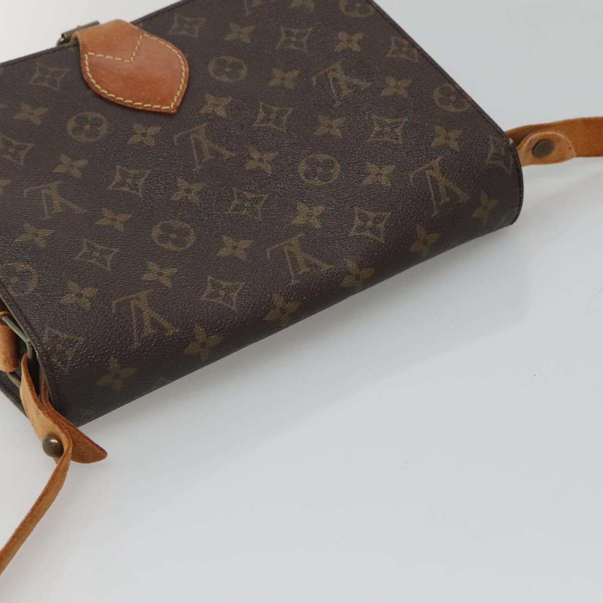 LOUIS VUITTON Monogram Cartouchiere GM Shoulder Bag M51252 LV Auth BA4376