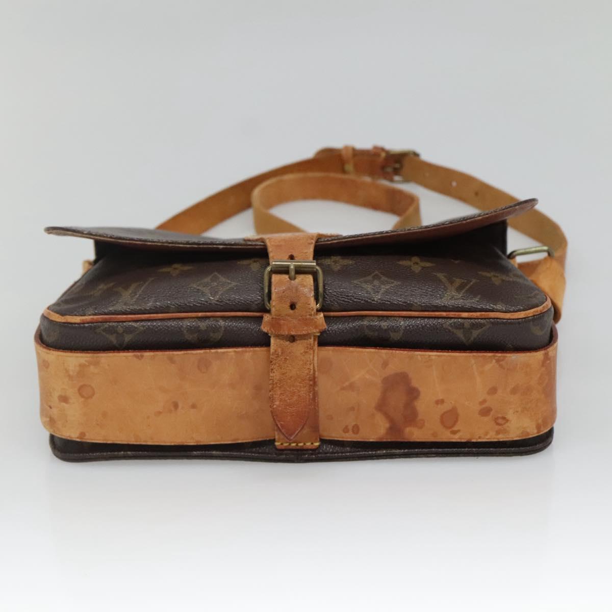 LOUIS VUITTON Monogram Cartouchiere GM Shoulder Bag M51252 LV Auth BA4376