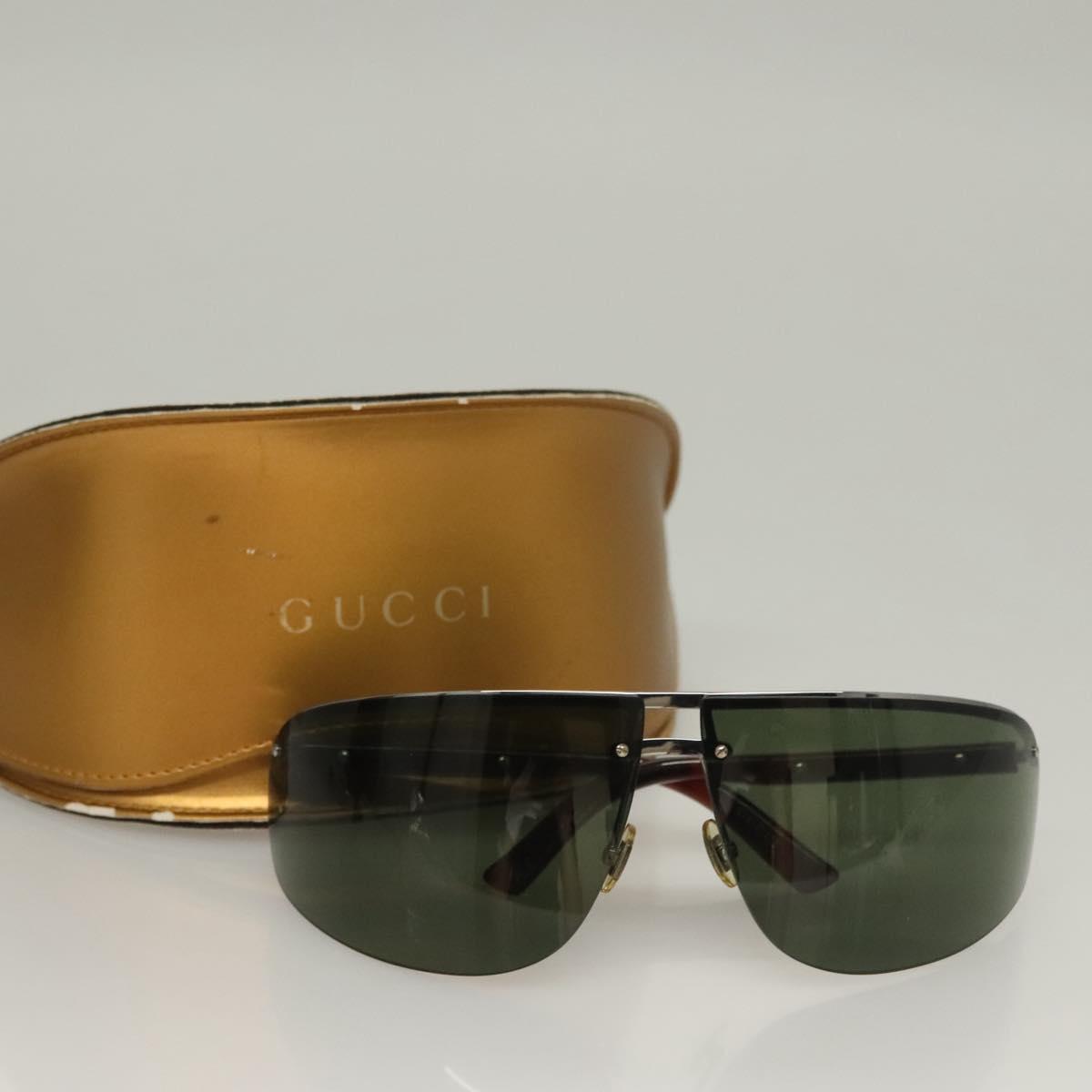 GUCCI Sunglasses Metal Gold Auth BA4385