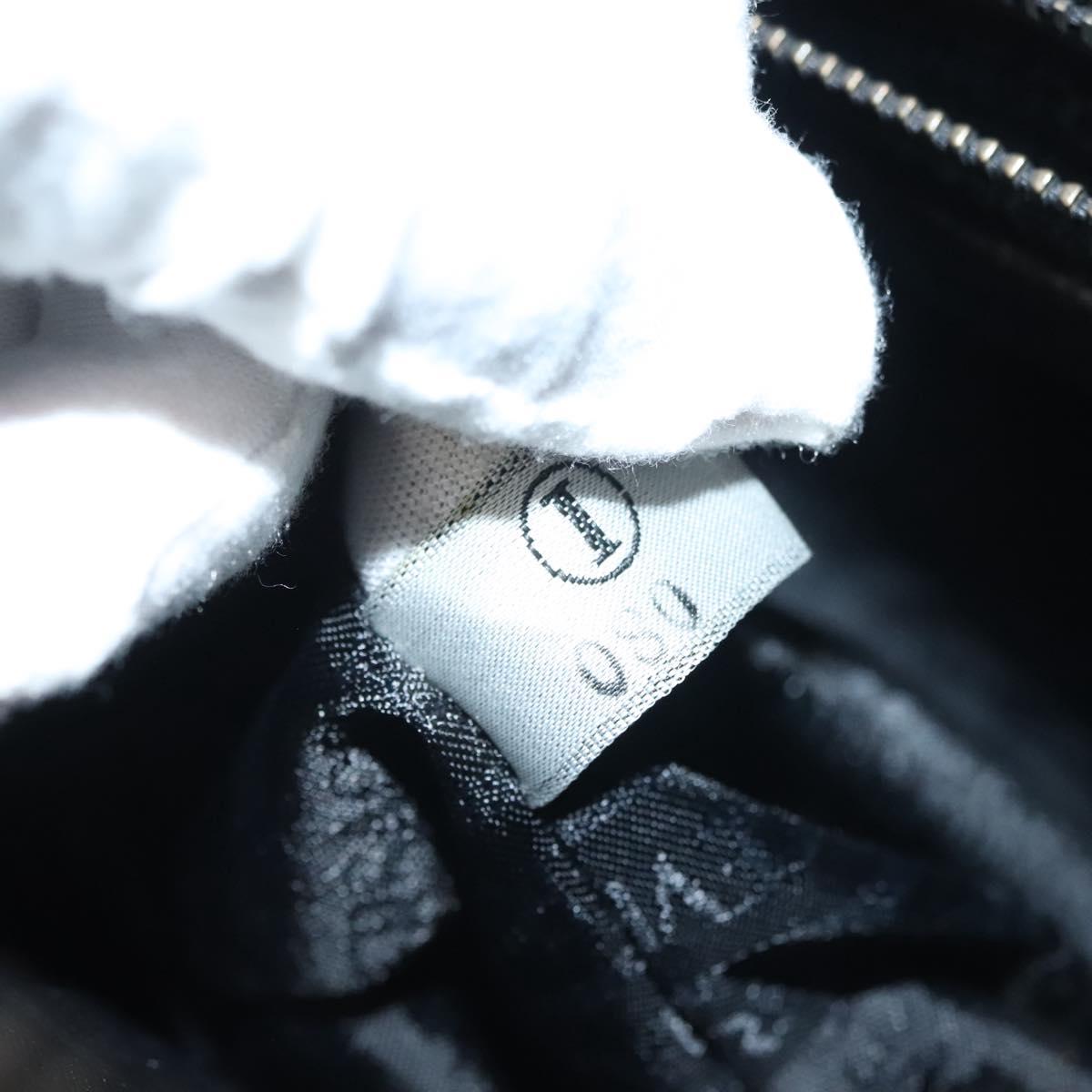 VERSACE Shoulder Bag Patent leather Black Gold Auth BA4407