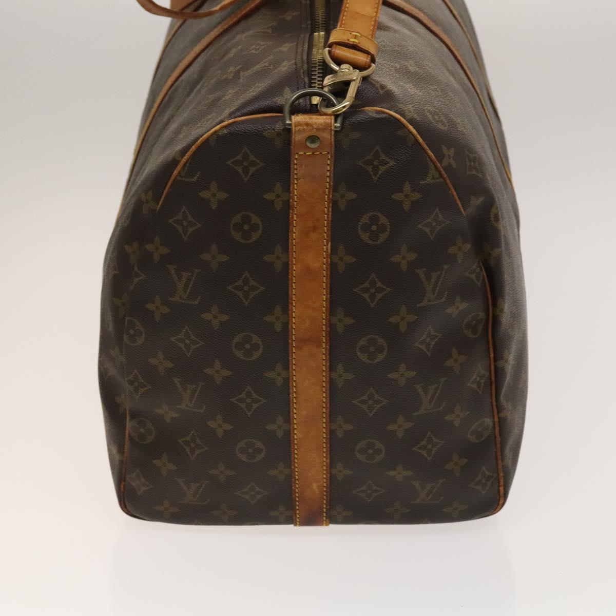 LOUIS VUITTON Monogram Keepall Bandouliere 60 Boston Bag M41412 LV Auth BA4435