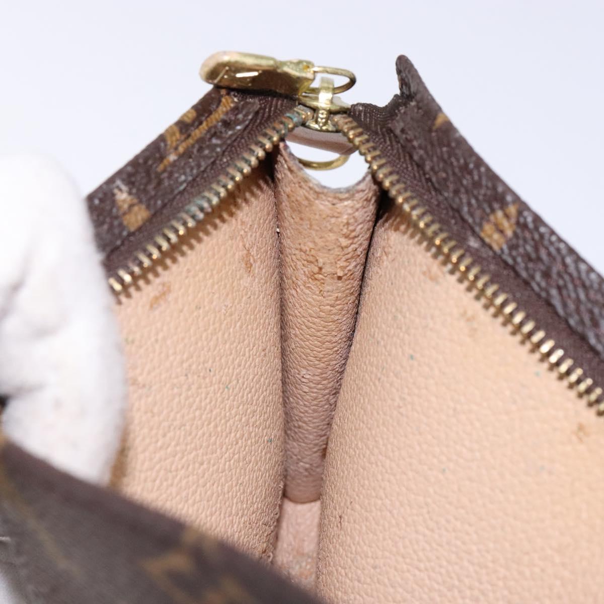LOUIS VUITTON Monogram Bucket GM Accessory Pouch LV Auth BA4438