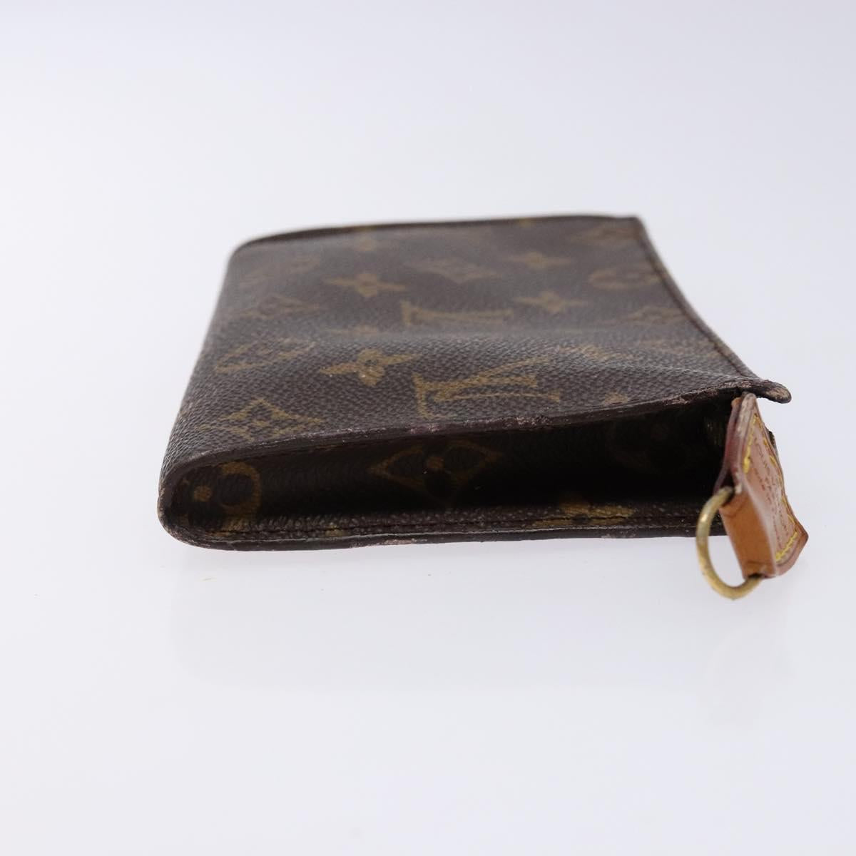 LOUIS VUITTON Monogram Bucket GM Accessory Pouch LV Auth BA4438