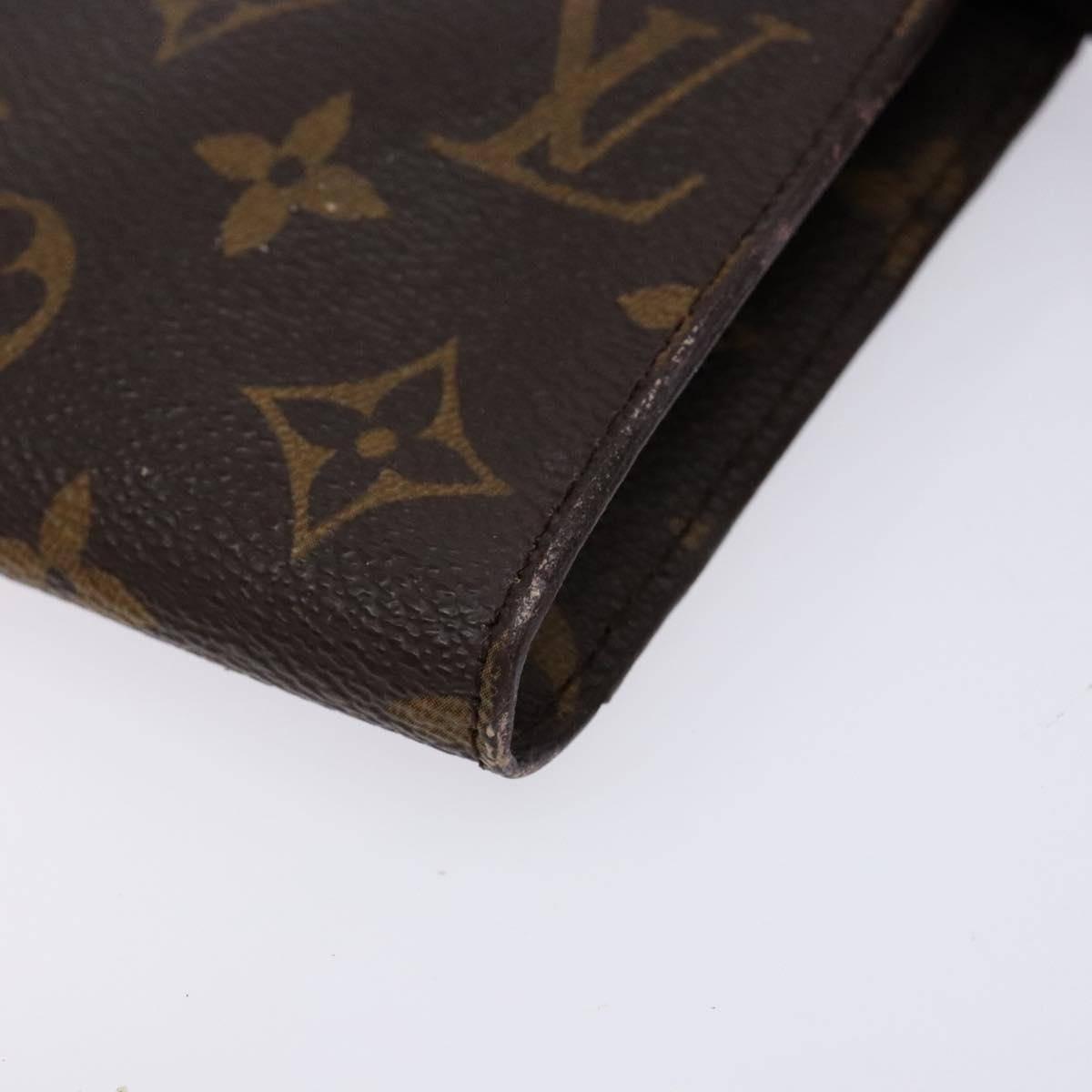 LOUIS VUITTON Monogram Bucket GM Accessory Pouch LV Auth BA4438