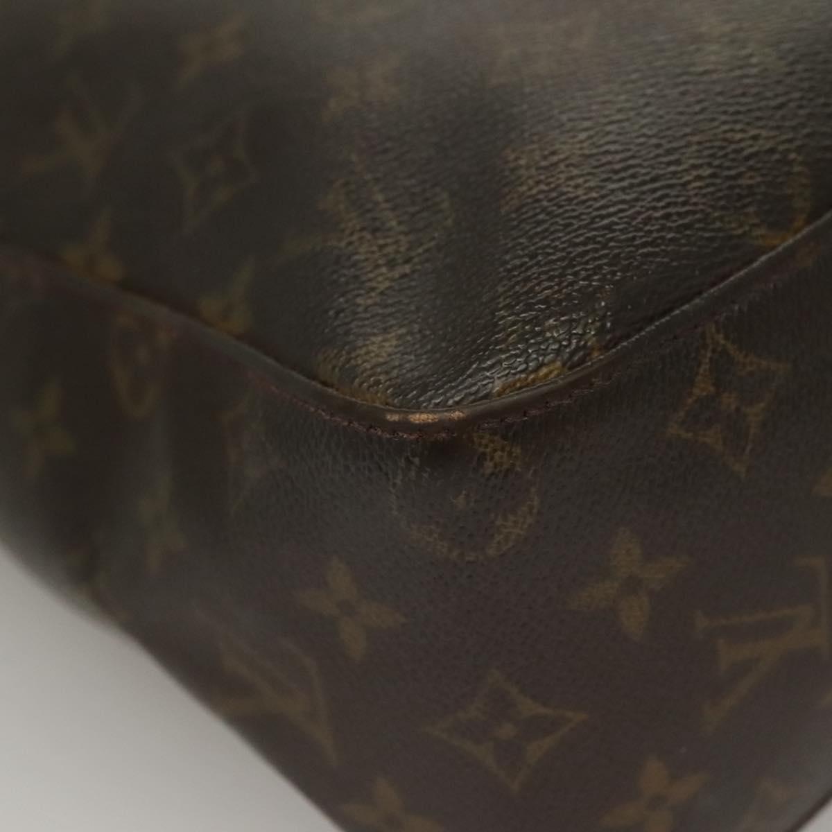 LOUIS VUITTON Monogram Looping GM Shoulder Bag M51145 LV Auth BA4448